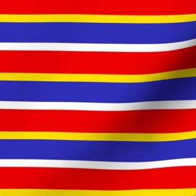 Sesame Stripes for Ernie Fabric | Spoonflower