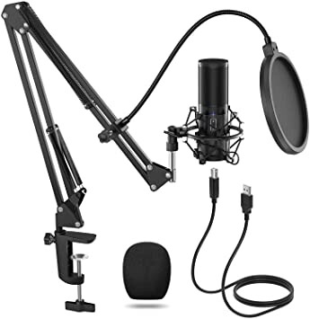 TONOR Microphone à Condensateur USB Enregistrement pour Ordinateur de Bureau et Ordinateur Portable MAC Windows Microphone Cardioïde pour Enregistrement Studio Conversation YouTube Voix-off: Amazon.fr: Instruments de musique