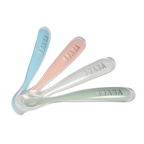 Lot de 4 cuillères 1er repas Eucaplyptus