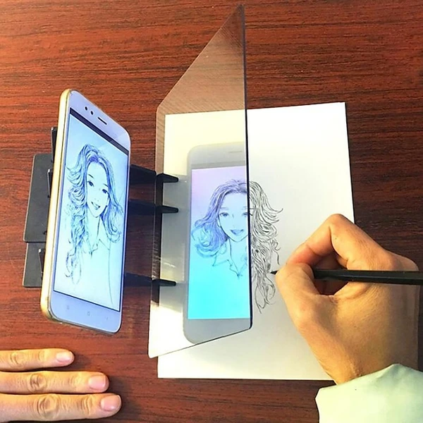 Drawing Projection Optical Drawing Board Sketch Mirror Facing Copy Table Reflection Light Image Board Tracing Drawing Board Optical Draw Projector Pai