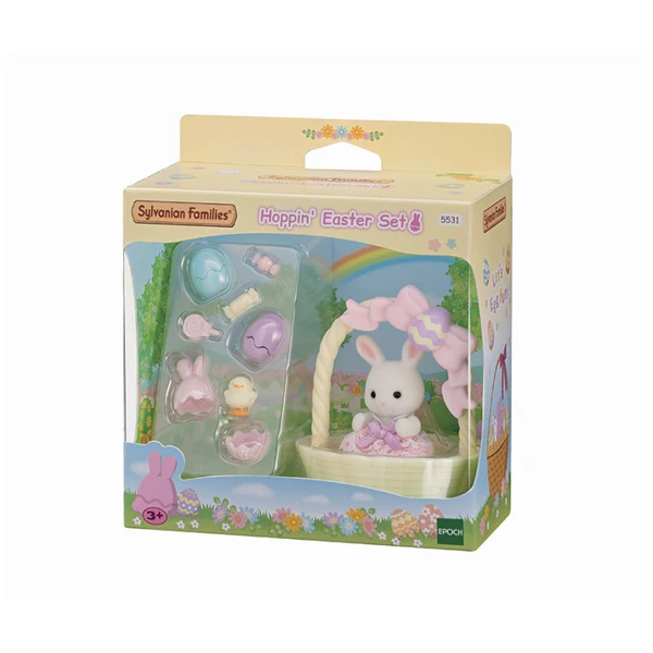 Le coffret de Pâques et bébé Lapin Blanc