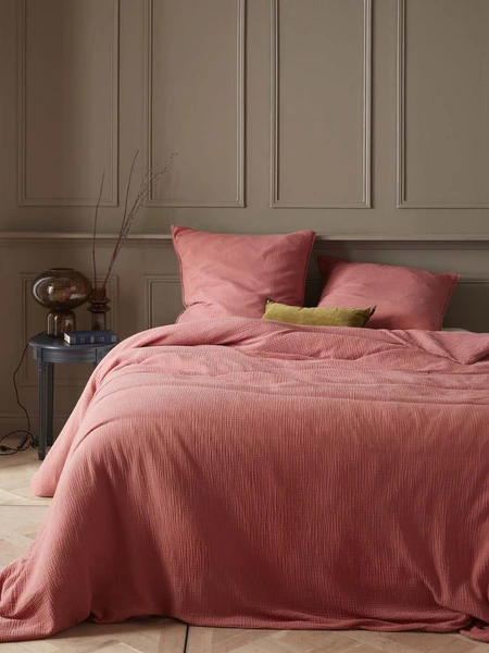 Housse de couette gaze de coton "Gaufrée"