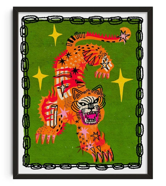 Tiger In Green