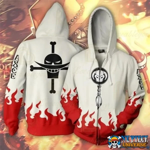 Portgas D. Ace Zipped Hoodie Unisex for Sale | One Piece Universe Store