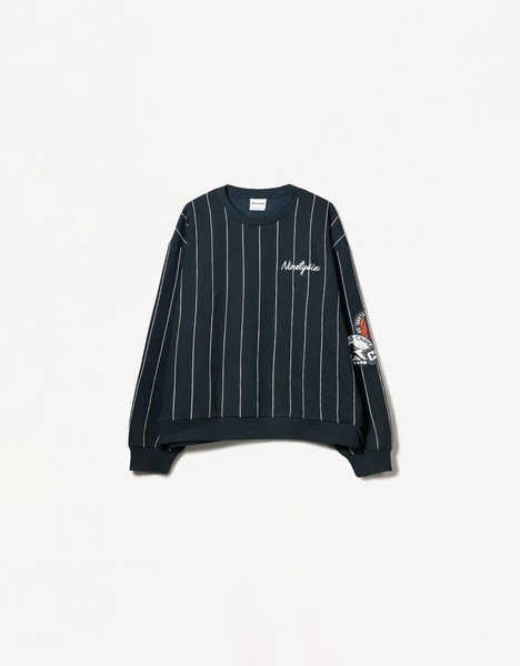 Sweat sport rayures imprimé