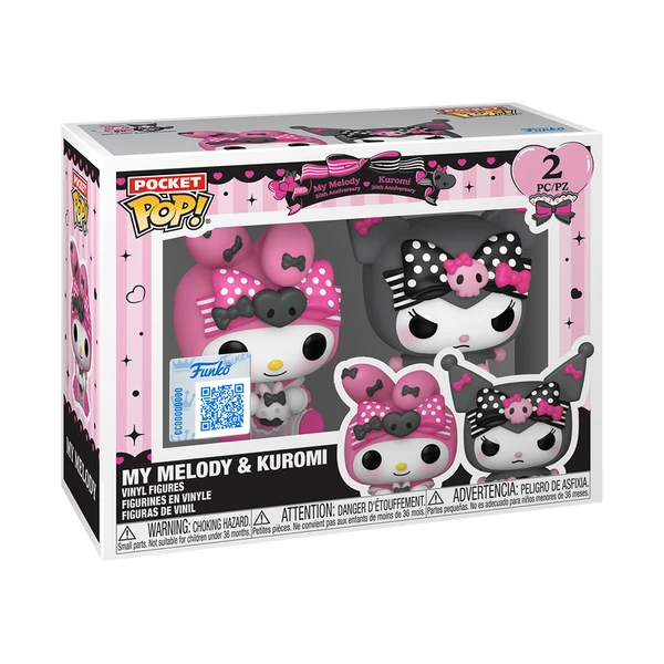 My Melody 50th & Kuromi 20th Anniversary Pocket Pop! (2-Pack)
