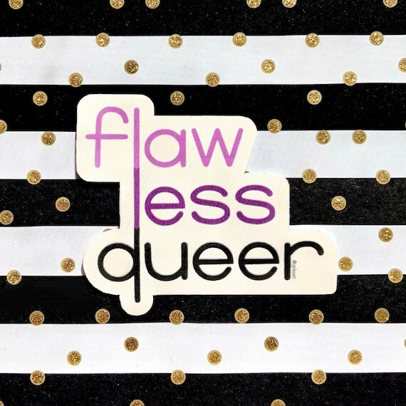 Autocollant queer impeccable // Fierté LGBTQ+