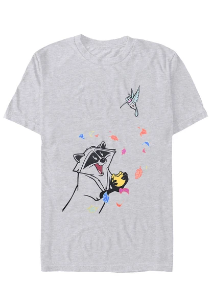 Pocahontas - Meeko and Flit Heather Grey - T-Shirt