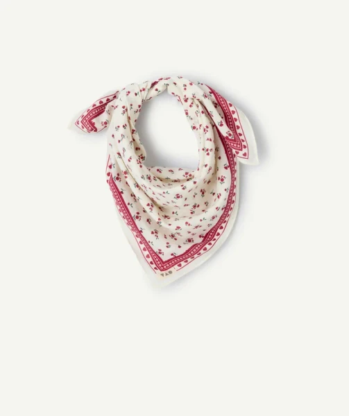 Foulard imprimé fleuri
