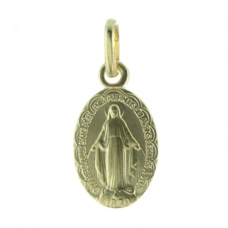Médaille Miraculeuse festonnée en Plaqué Or 13mm
