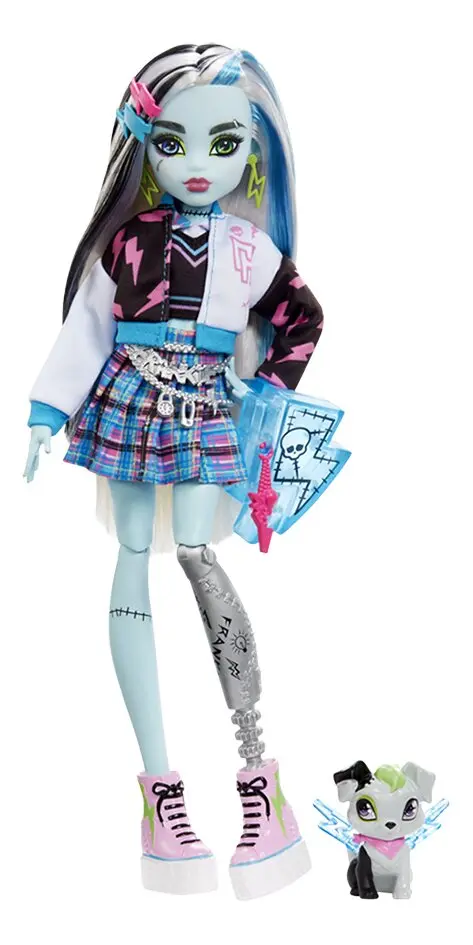 Monster High poupée mannequin Frankie Stein et Watzie