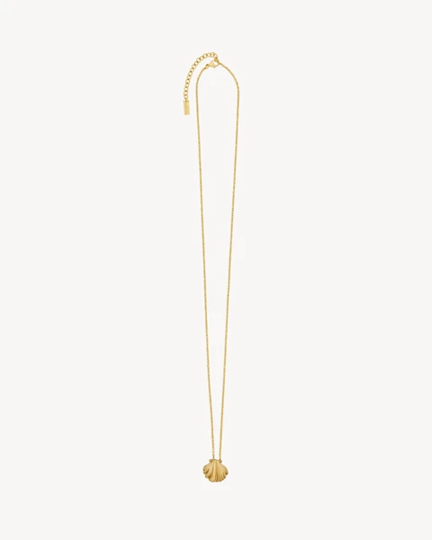 shell necklace in metal | Saint Laurent | YSL.com