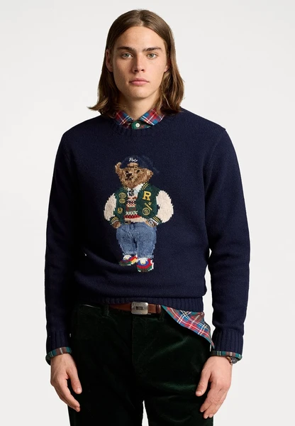 POLO BEAR WOOL-CASHMERE SWEATER - Pullover - bear navy