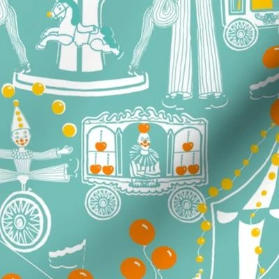 clown circus Fabric | Spoonflower