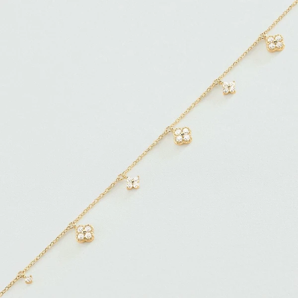 Bracelet souple BELOVED - Cristal / Doré