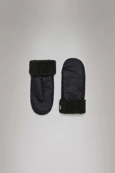 Rains® Puffer Fleece Mittens en Black pour 59.90€ | Garantie 2 Ans