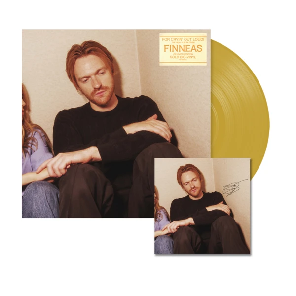 FINNEAS - For Cryin' Out Loud - Vinyle standard Gold Bio + Carte dédic - Vinyl Collector Store