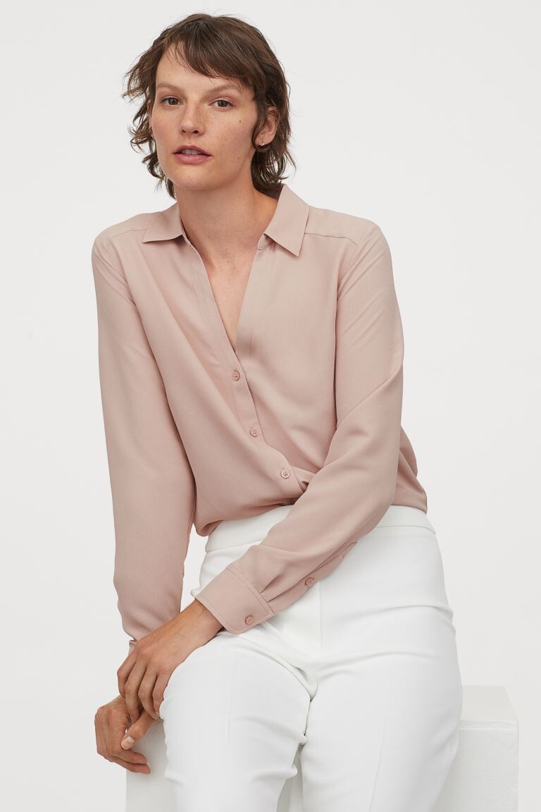 Blouse à encolure en V