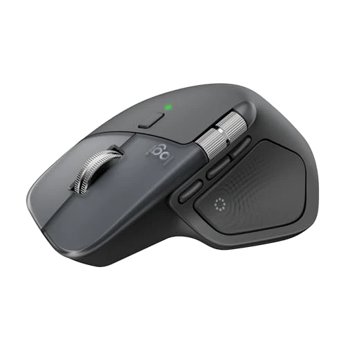 Logitech MX Master 4, Souris sans Fil Ergonomique avec Retour haptique performant avancé, défilement Ultra-Rapide, Charge USB-C, Bluetooth, Windows, macOS - Graphite