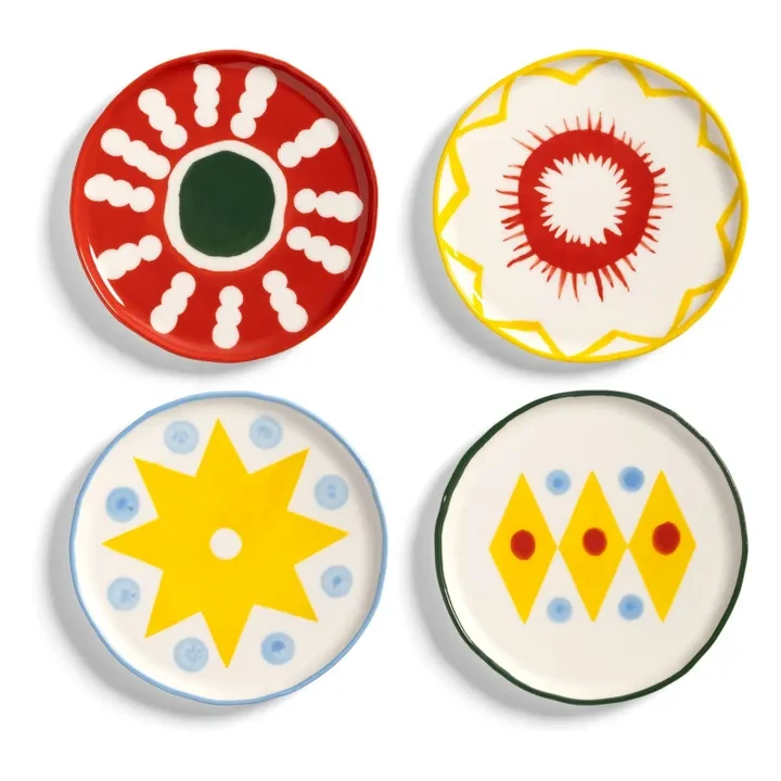 Assiettes en porcelaine Festivo - Set de 4