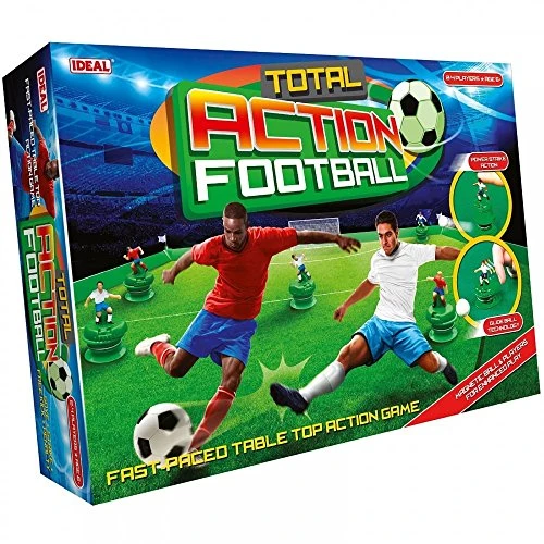 IDEAL , Total Action Football: Fast paced table top football action game! , Family Games , For 2-4 Players , Ages 6+
