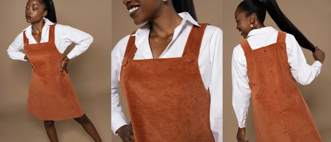 Patron de robe chasuble femme - PDF gratuit - Taille 36 à 46 !