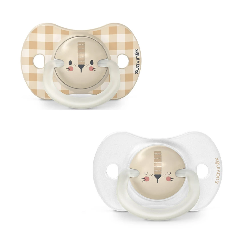 Lot de 2 sucettes silicone SX Pro Night & Day 6-18M lion | Suavinex
