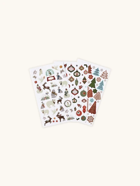 Carnet à autocollants de Noël