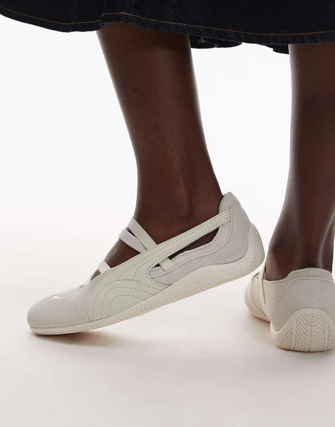 PUMA - Speedcat Python - Ballerines plates - Crème