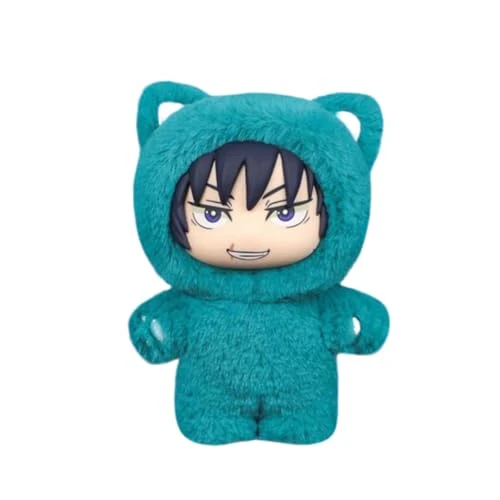 Jiumaocleu JJK Fushiguro Toji Figurine Statue Anime JJK Pendentif 14 cm PVC Geto Suguru Fushiguro Toji Peluche Pyjama Modèle Décoration Pendentif Ornement pour les fans