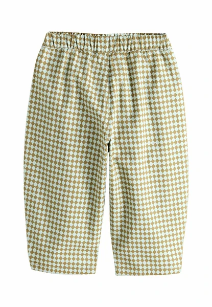 REGULAR FIT - BARREL PULL ON - Pantalon classique - green blue mini harlequin
