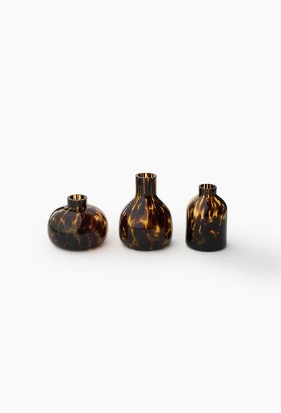 Pack de 3 mini vases, en verre