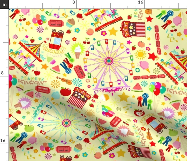 Magical Fairground - Large Fabric | Spoonflower