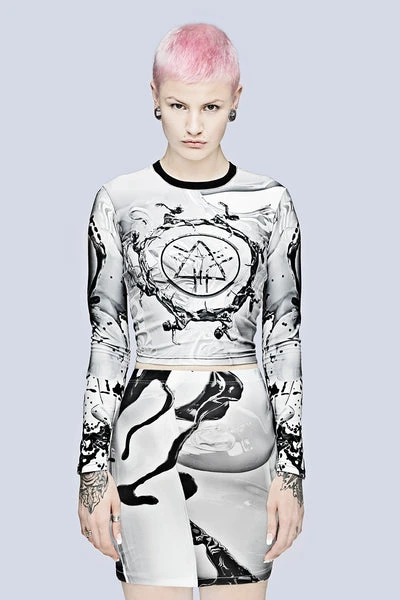 Long x Pussykrew Long Sleeve Crop Top