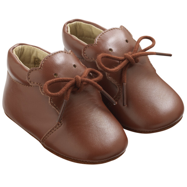Chaussures bébé cuir souple bobi marron – Tichoups. T22