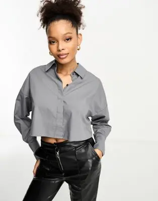 ASOS DESIGN - Ultimate - Chemise courte - Gris | ASOS