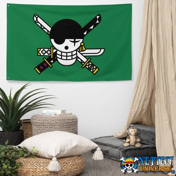 Roronoa Zoro Jolly Roger Flag One Piece | One Piece Universe Store