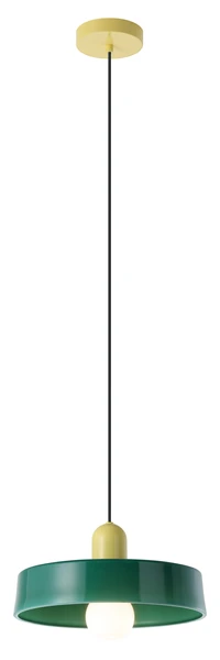 Suspension Presa verre, vert, Diam.32 cm, E27