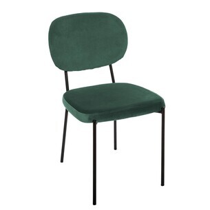 Chaise 'Talia' verte en velours