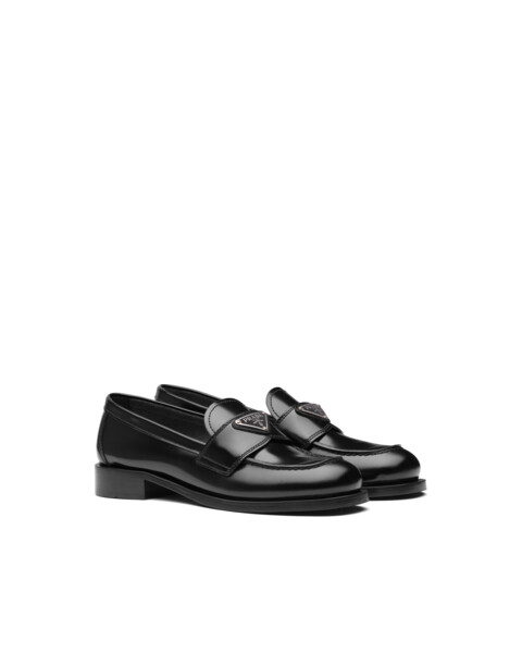 Mocassins en cuir brossé