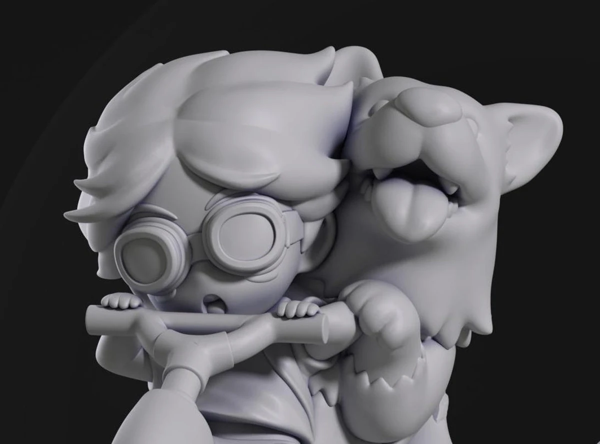 Chibi Ein & Edward - Cowboy Bebop | Garage Kit Résine Haute Définition 14K | Version Chibi Collectible | NomNom Figures