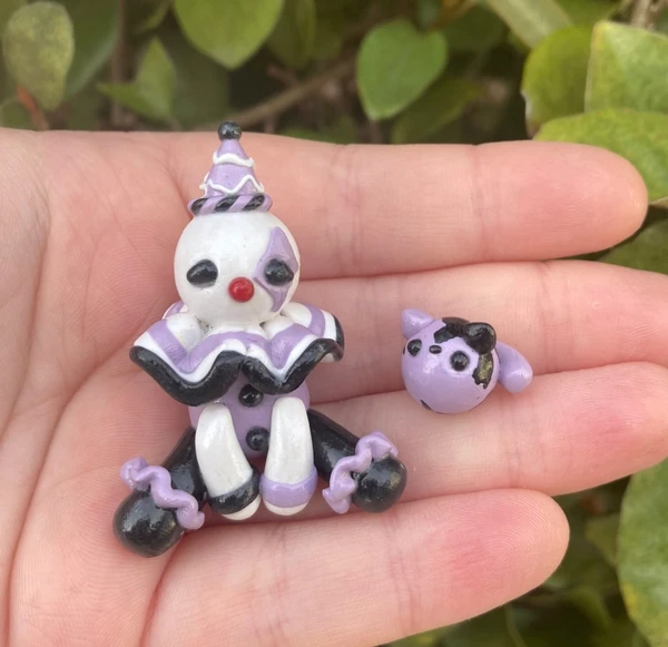 Figurine faite main de clown