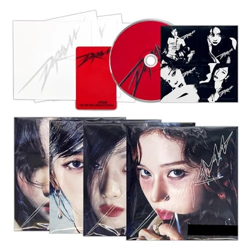 aespa - 4th Mini Album [DRAMA] (Scene Ver. - Random) Poster + CD-R + Postcard + Sticker + Photocard + 2 Pin Badges + 4 Extra Photocards