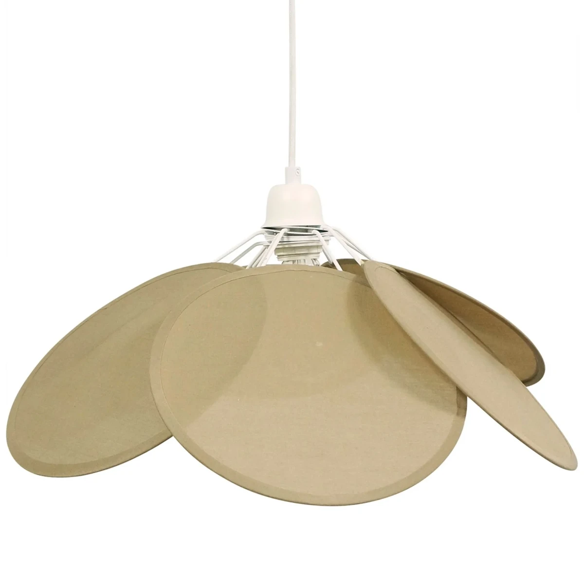 Suspension pétale de coton - Taupe - Ø 73 cmxH 50 cm - Coton