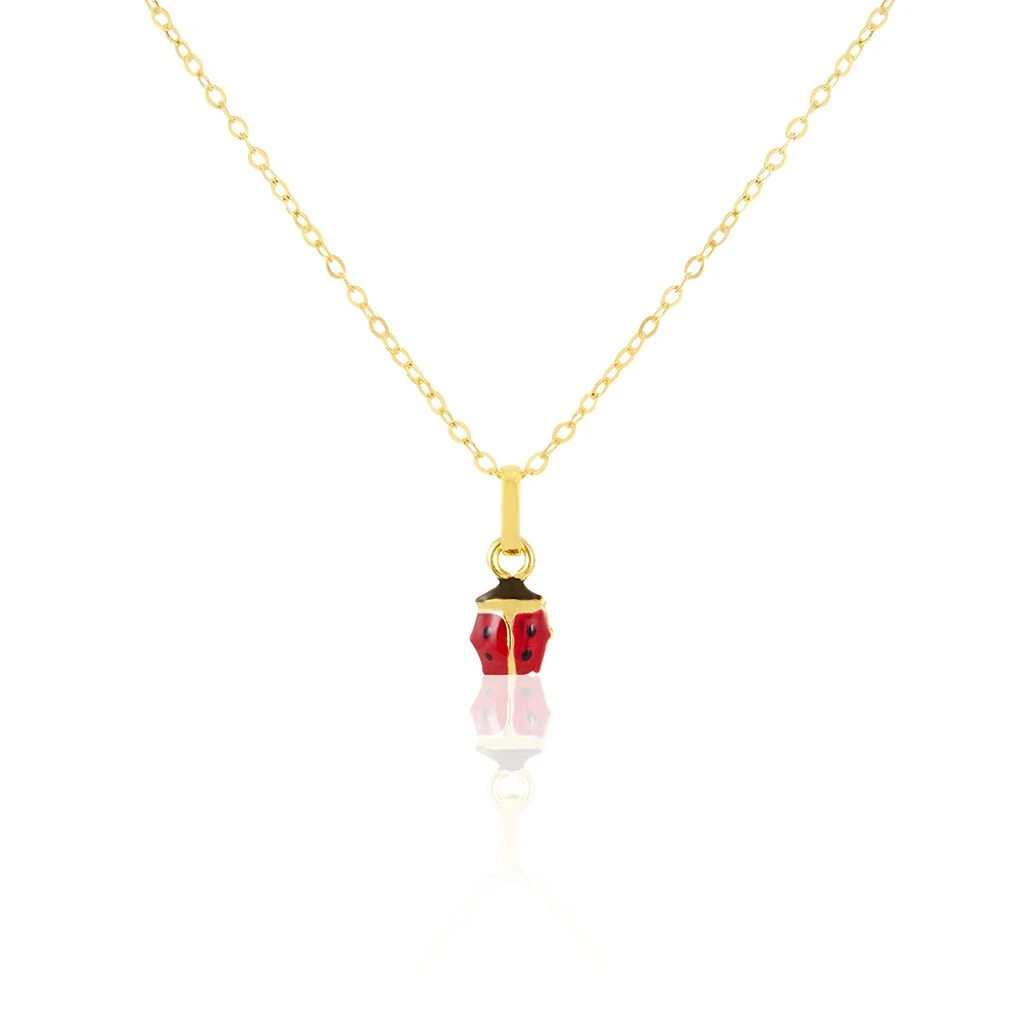 Collier Helidie Coccinelle Or Jaune