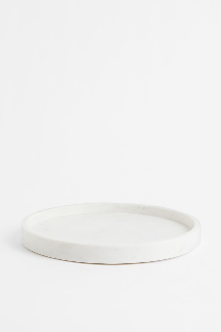 Plateau rond en marbre