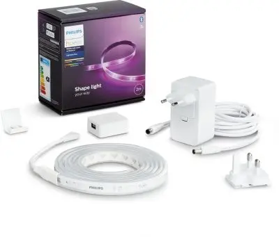 Ruban LED PHILIPS HUE W&amp;C LightStrips 2M + Base