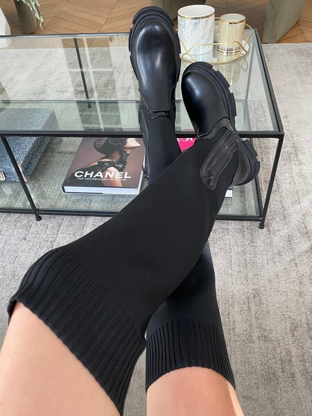 Cuissardes noires bi matière