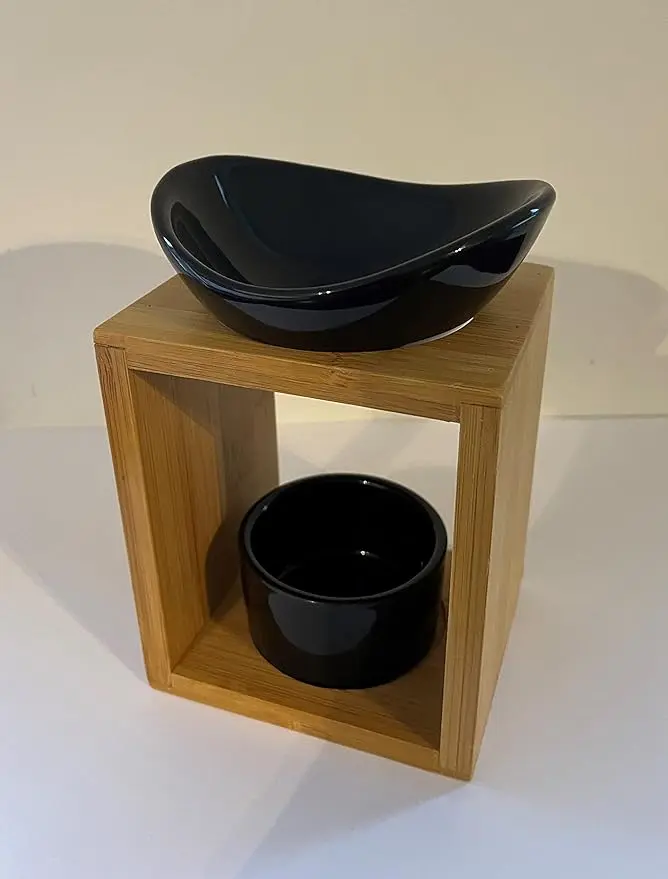 Zen'Arôme - Brûle Parfum Naturéa Kalos - Brûleur d’Huiles Essentielles, Fondants Parfumés, Carré de Cire Parfumés - Diffusion par Chaleur Douce - Aromathérapie - Objet Décoratif & Thérapeutique
