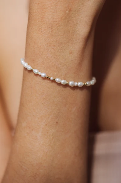 Grain of rice bracelet - Cultured pearls